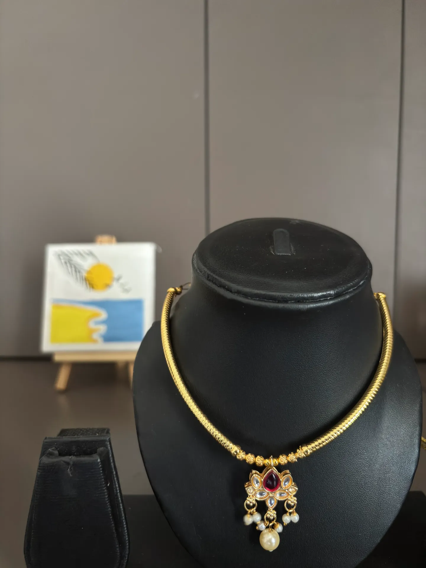 Ruby Pearl Heritage Pendant Set