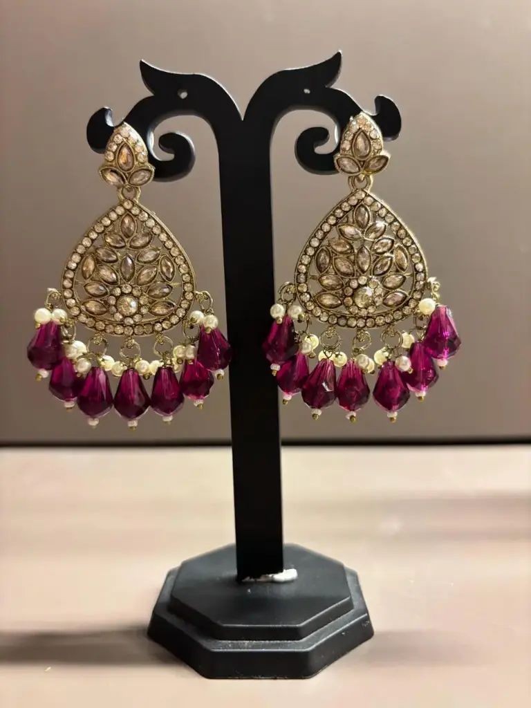 Purple Earrings