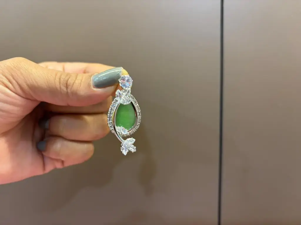 Green Stone Earrings