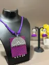 Purple Fabric Neckless