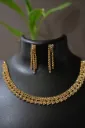 Gold Diamond Stone Necklace